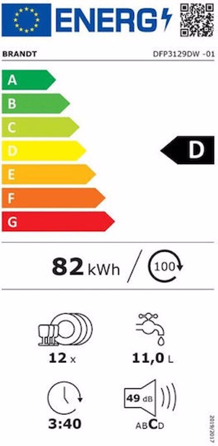 Pluntirio Piaton Brandt DFP3129DW Lefko 60 cm D
